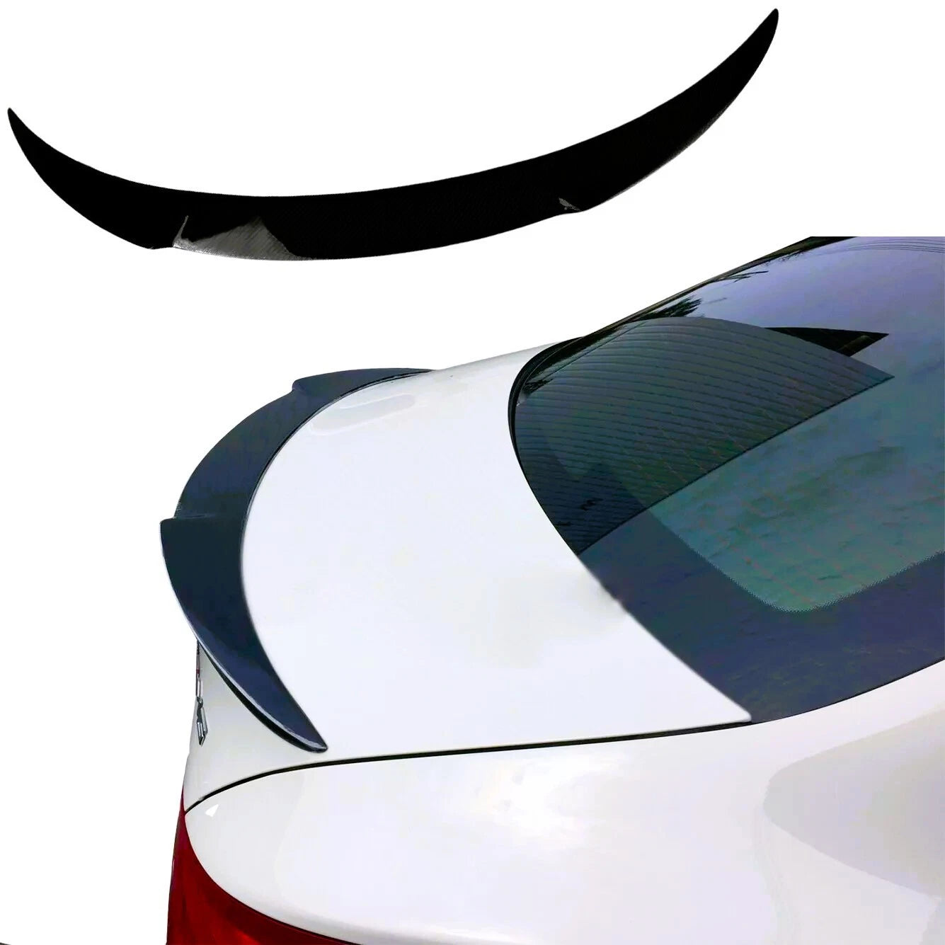 Mercedes CLA Class W117 C117 Gloss Black Rear FD Style Boot Spoiler