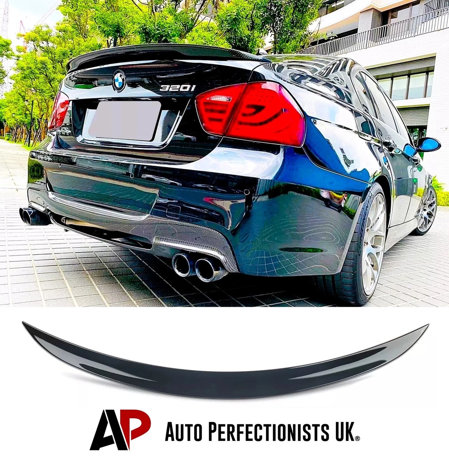 BMW 3 Series M3 E90 Gloss Black M4 Style Rear Boot Spoiler 2004-2012