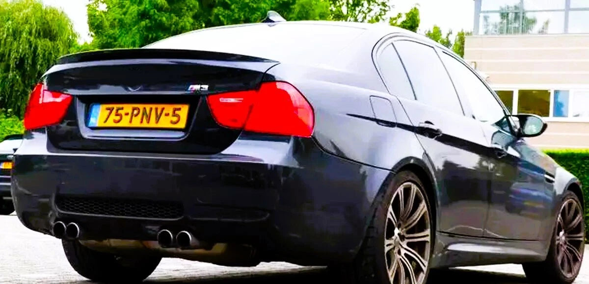 BMW 3 Series M3 E90 Gloss Black M4 Style Rear Boot Spoiler 2004-2012