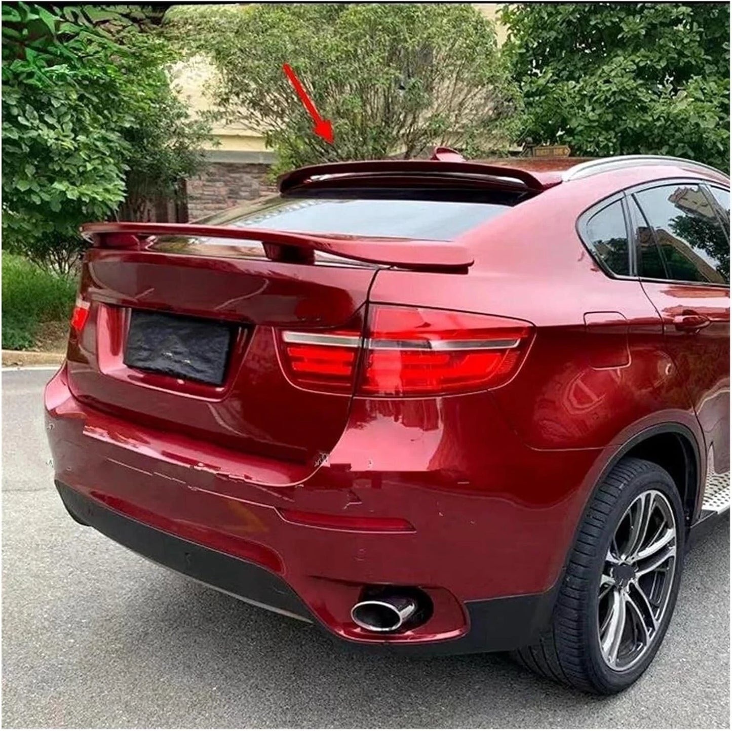 BMW X6 E71 X6M Gloss Black Rear Roof Spoiler Lip Wing Extension 08-15