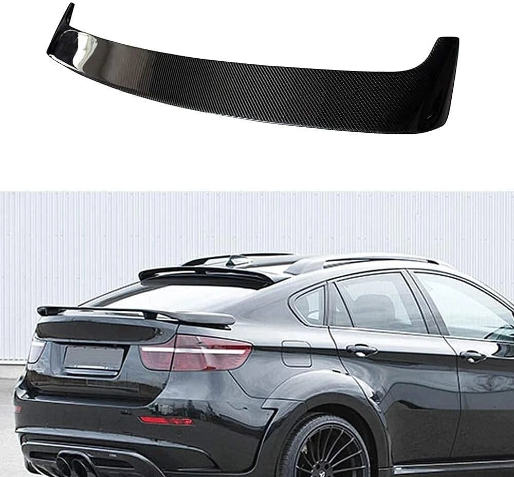 BMW X6 E71 X6M Gloss Black Rear Roof Spoiler Lip Wing Extension 08-15