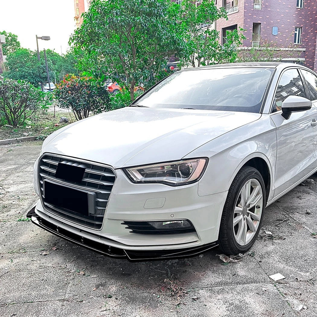 Audi A3 SE 8V NON S Line Gloss Black Front Splitter Spoiler Lip Body Kit 2013-16