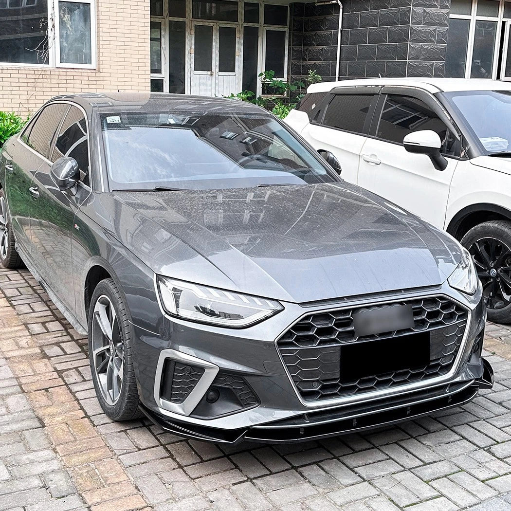 Audi A4 S4 S Line B9.5 FACELIFT Gloss Black Front Splitter Spoiler Lip Kit 2020+