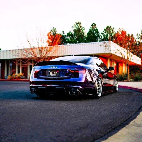 Audi A5 B8 Coupe Gloss Black Rear High Kick PSM Ducktail Boot Spoiler Lip Wing
