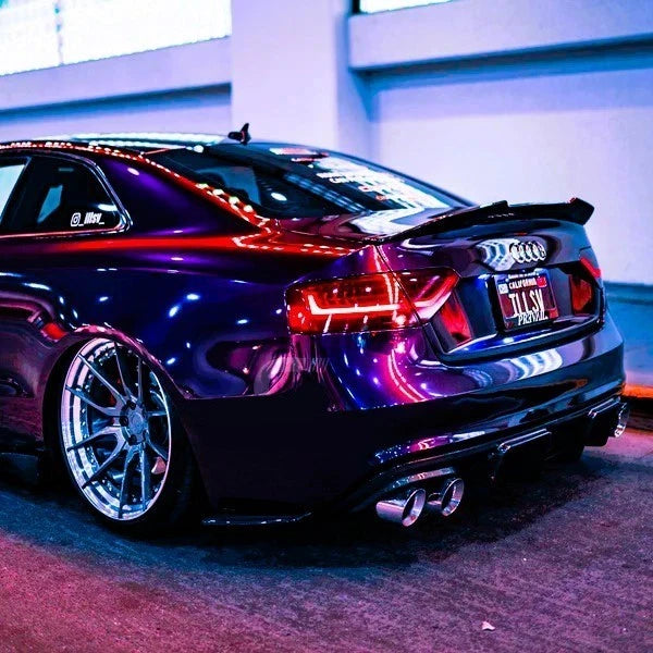 Audi A5 B8 Coupe Gloss Black Rear High Kick PSM Ducktail Boot Spoiler Lip Wing