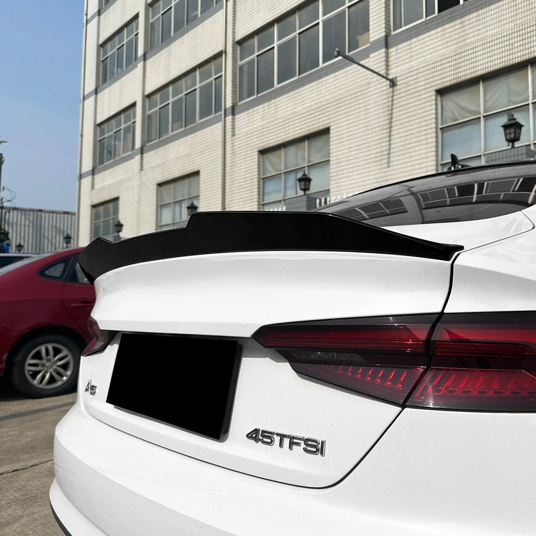 Audi A5 B9 Sportback Gloss Black Rear High Kick PSM Ducktail Boot Spoiler Wing