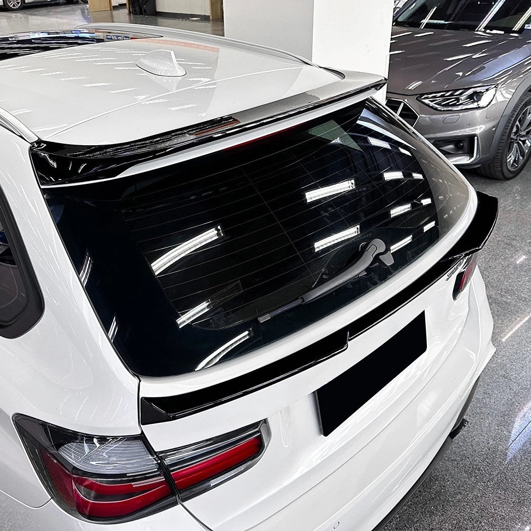 BMW 3 Series F31 Touring Estate Gloss Black Rear Boot Spoiler Mid Wing Lip Kit