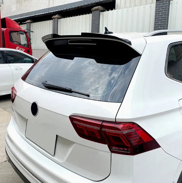 VW Tiguan MK2 Gloss Black Rear Boot Roof Spoiler Lip Wing Body Kit 2016-2023