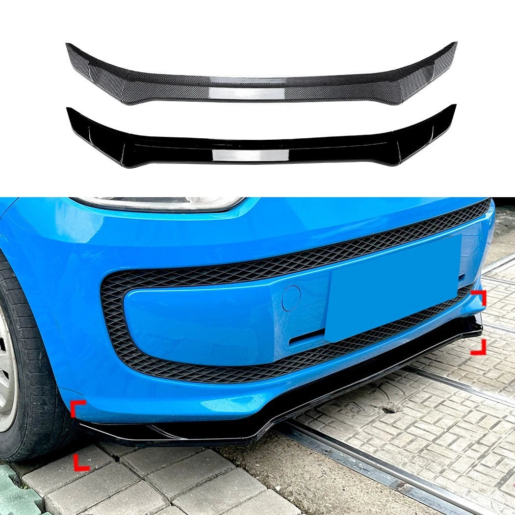 VW Up! Gloss Black Front Splitter Spoiler Lip Wing Body Kit 2011-2023