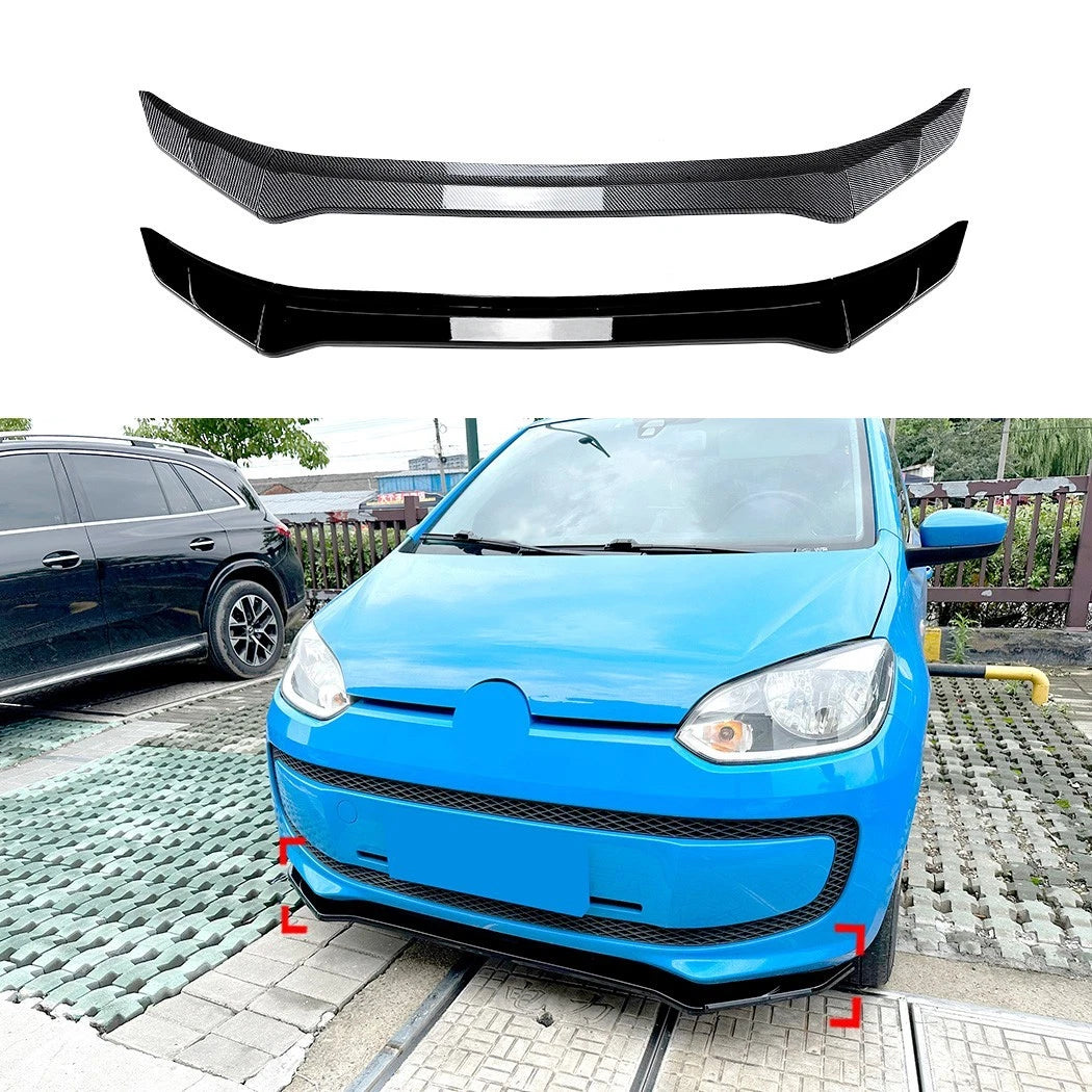 VW Up! Gloss Black Front Splitter Spoiler Lip Wing Body Kit 2011-2023
