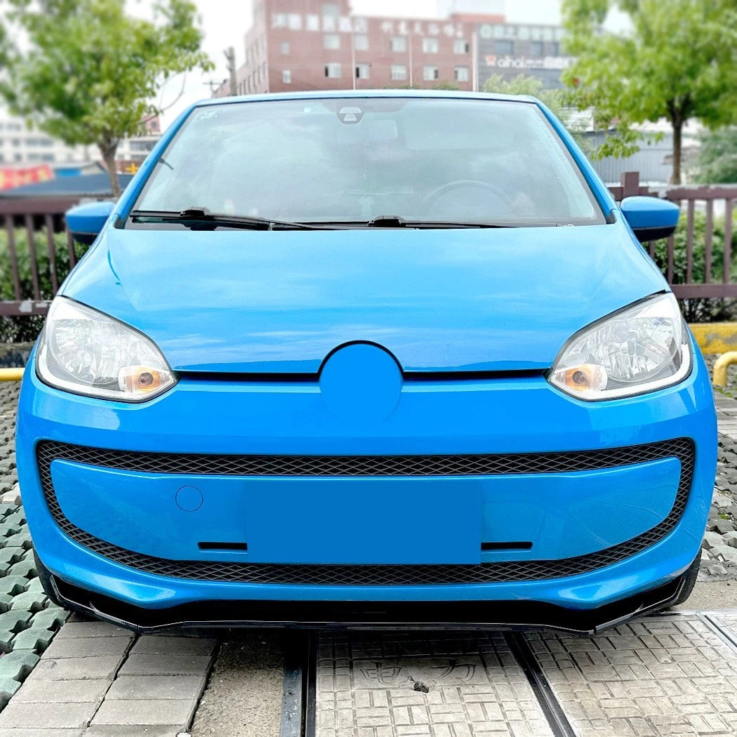 VW Up! Gloss Black Front Splitter Spoiler Lip Wing Body Kit 2011-2023