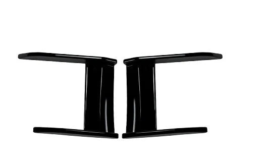 BMW 1 Series F40 MP Style Gloss Black Front Bumper Canard Aero Side Flick Blades