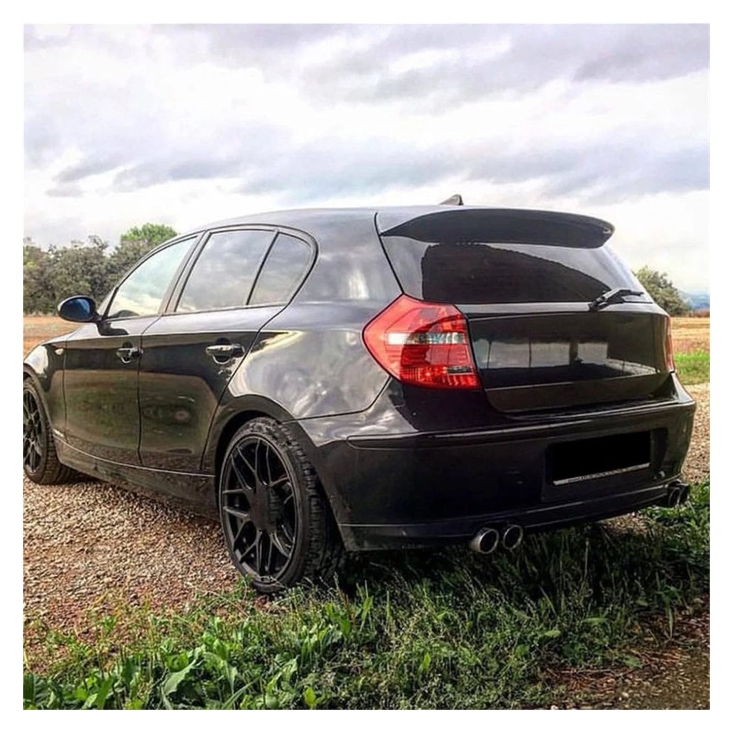BMW 1 Series E81 E87 Gloss Black Rear Aero Wing Roof Spoiler Boot Wing Lip 04-13