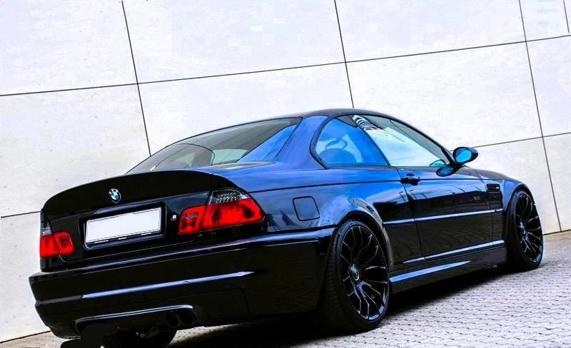 BMW 3 Series M3 E46 CSL Bootlid Style Gloss Black Rear Spoiler Drift Wing Lip