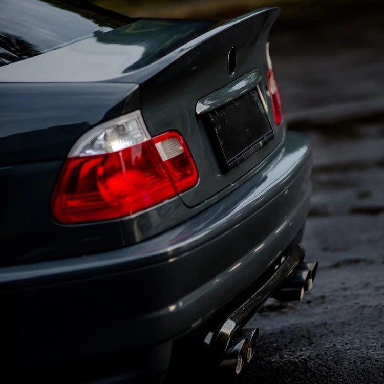 BMW 3 Series M3 E46 CSL Bootlid Style Gloss Black Rear Spoiler Drift Wing Lip