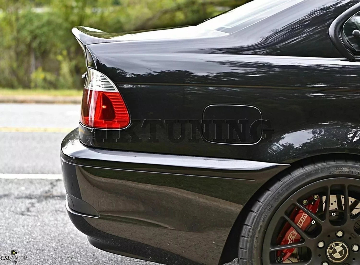 BMW 3 Series M3 E46 CSL Bootlid Style Gloss Black Rear Spoiler Drift Wing Lip