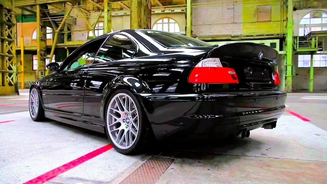 BMW 3 Series M3 E46 CSL Bootlid Style Gloss Black Rear Spoiler Drift Wing Lip