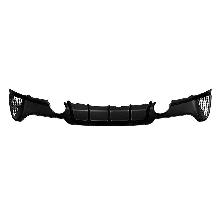 BMW 4 Series F32 F33 F36 M Sport Gloss Black Rear Diffuser Lip Valance Dual Exit