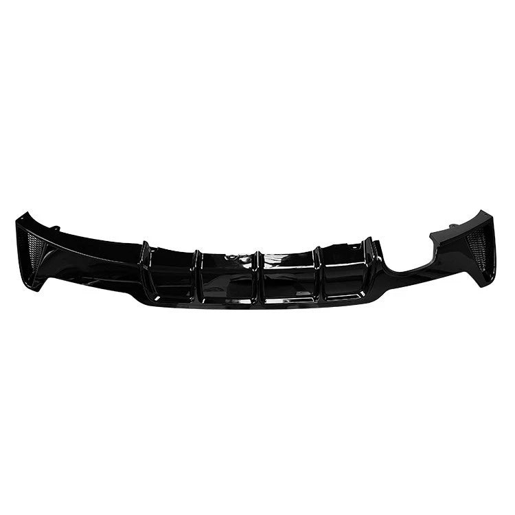 BMW 4 Series F32 F33 F36 M Sport Gloss Black Rear Diffuser Lip Valance Twin Exit