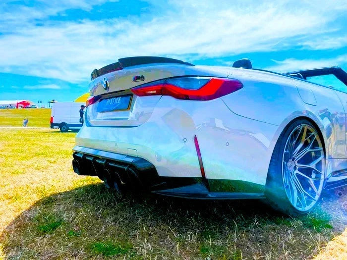 BMW 4 Series Convertible G23 G83 Gloss Black Rear M4 Style Boot Spoiler Lip Wing