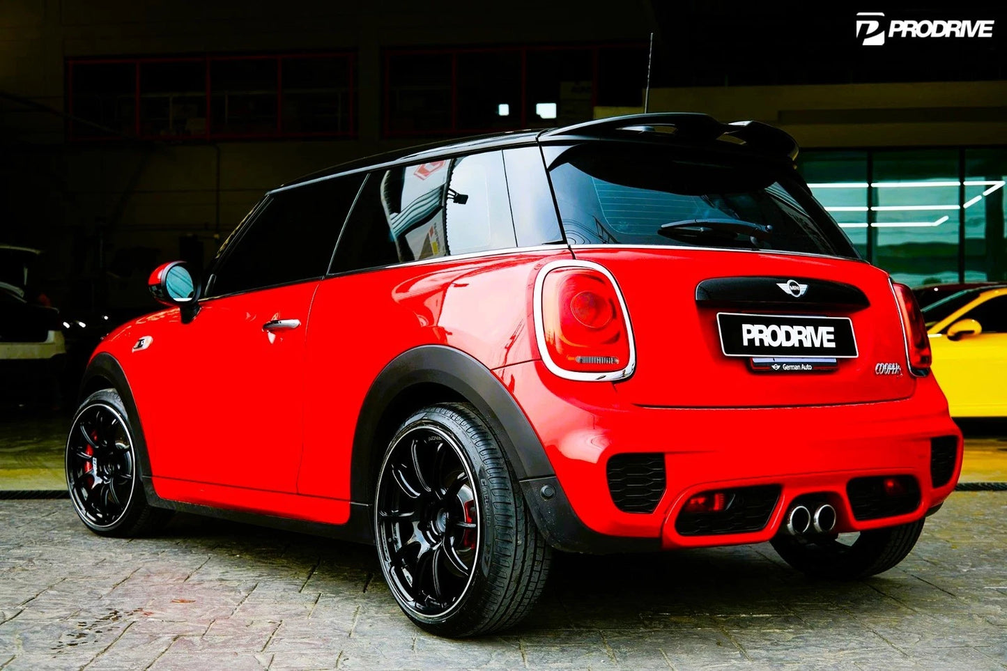 Mini Cooper S F55 F56 JCW Style Gloss Black Rear Roof Spoiler Wing Lip Kit 13-18