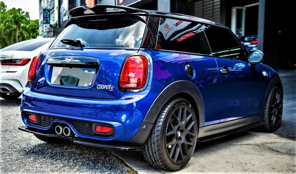 Mini Cooper S F55 F56 JCW Style Gloss Black Rear Roof Spoiler Wing Lip Kit 13-18