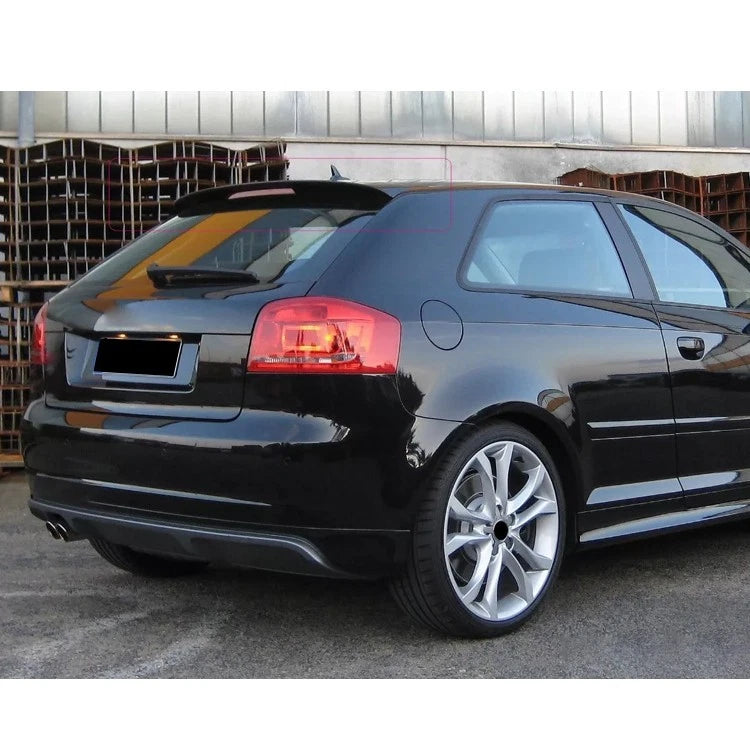 Audi A3 8P 3 DOOR S3 Style Gloss Black Rear Roof Spoiler Boot Wing Lip 2003-2013