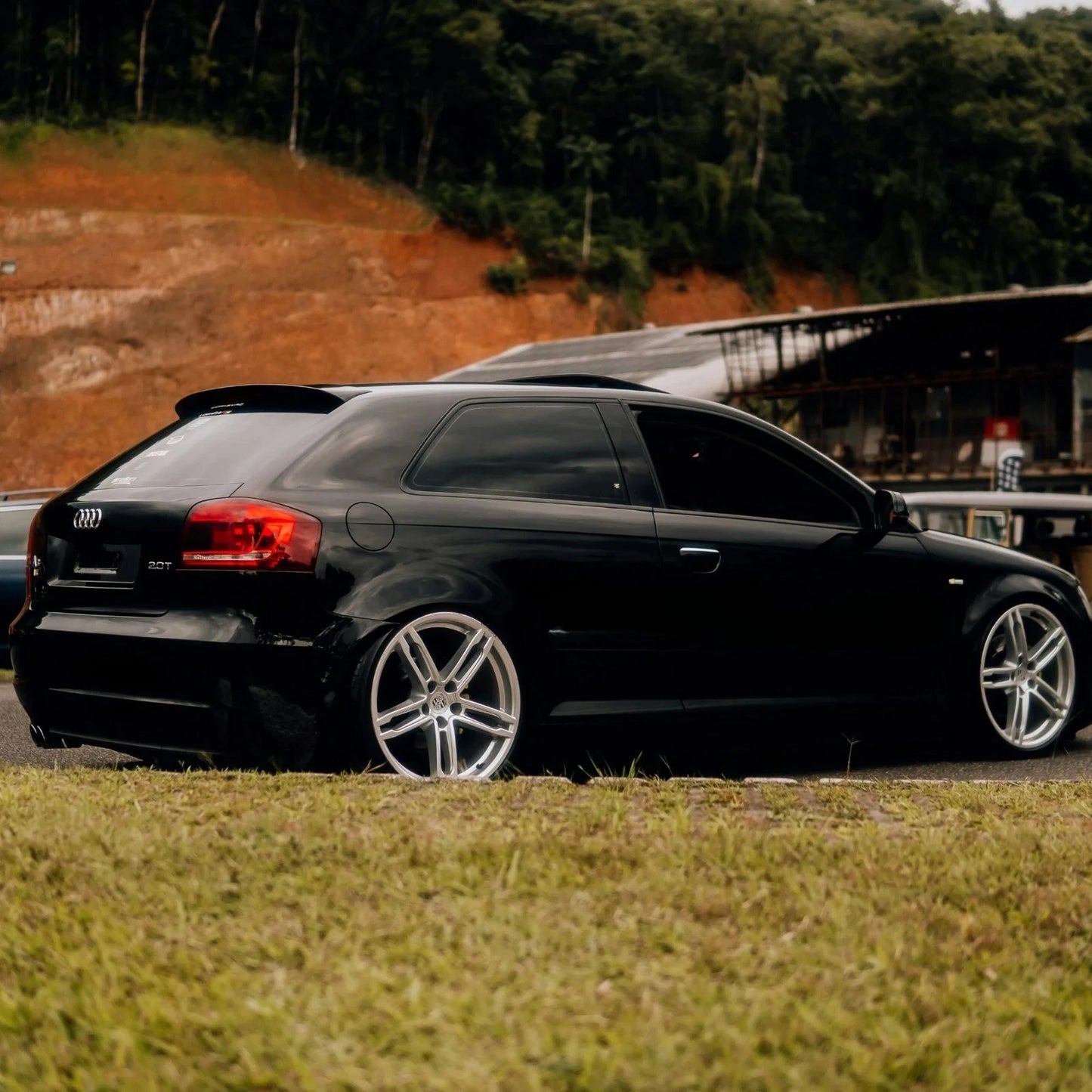 Audi A3 8P 3 DOOR S3 Style Gloss Black Rear Roof Spoiler Boot Wing Lip 2003-2013