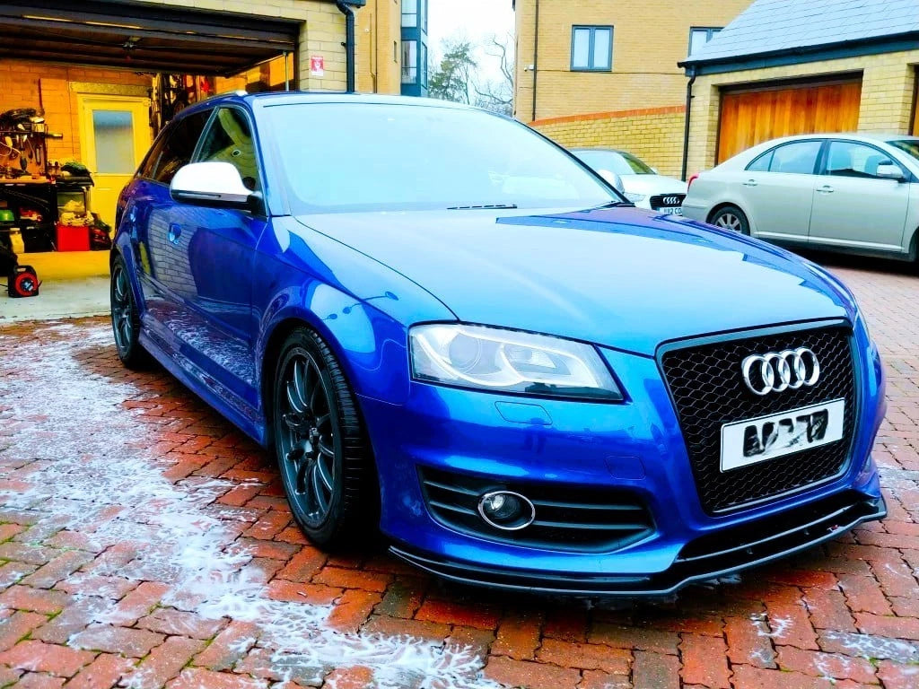 Audi A3 8P FACELIFT Gloss Black Front Splitter Spoiler Lip Body Kit 2008-2013