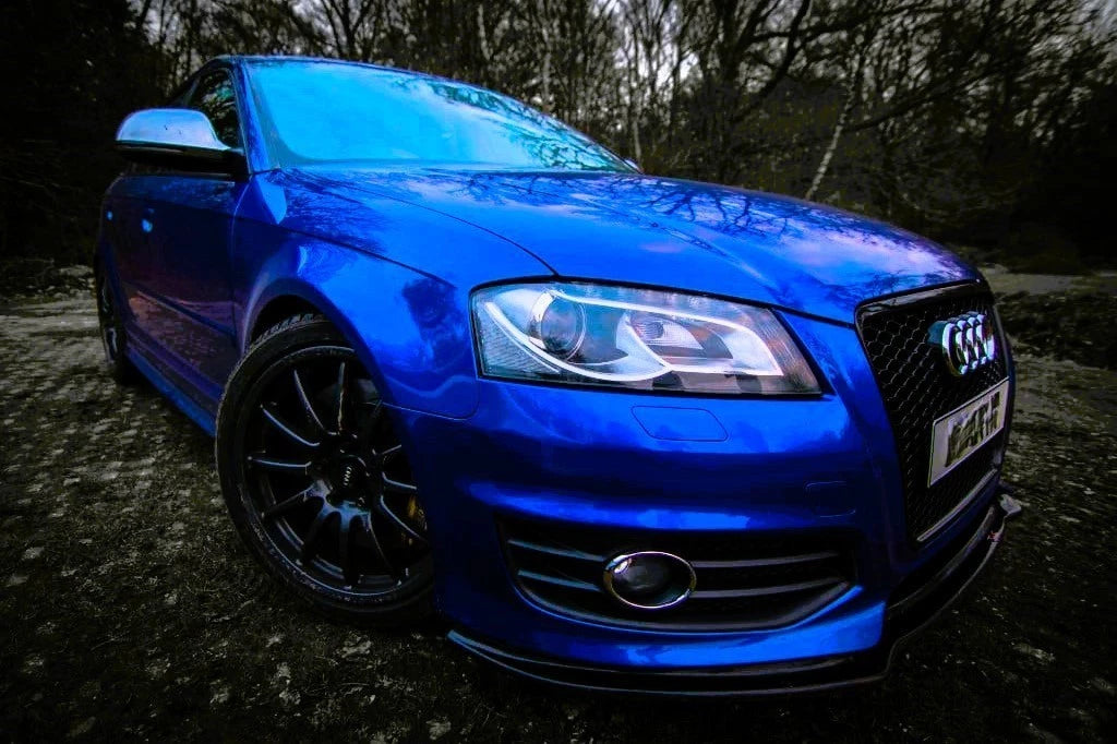 Audi A3 8P FACELIFT Gloss Black Front Splitter Spoiler Lip Body Kit 2008-2013