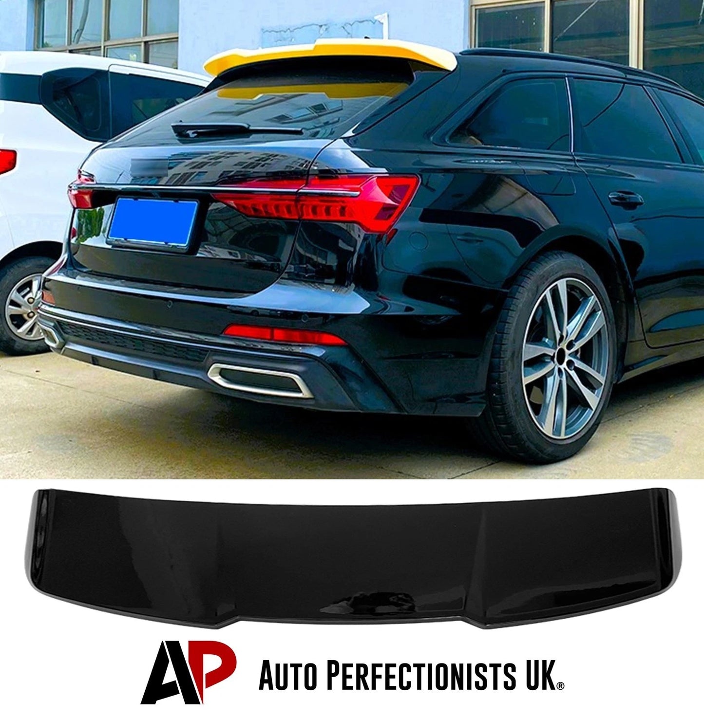 Audi A6 C8 Avant Estate RS6 Style Gloss Black Rear Roof Spoiler Lip Wing 2018+