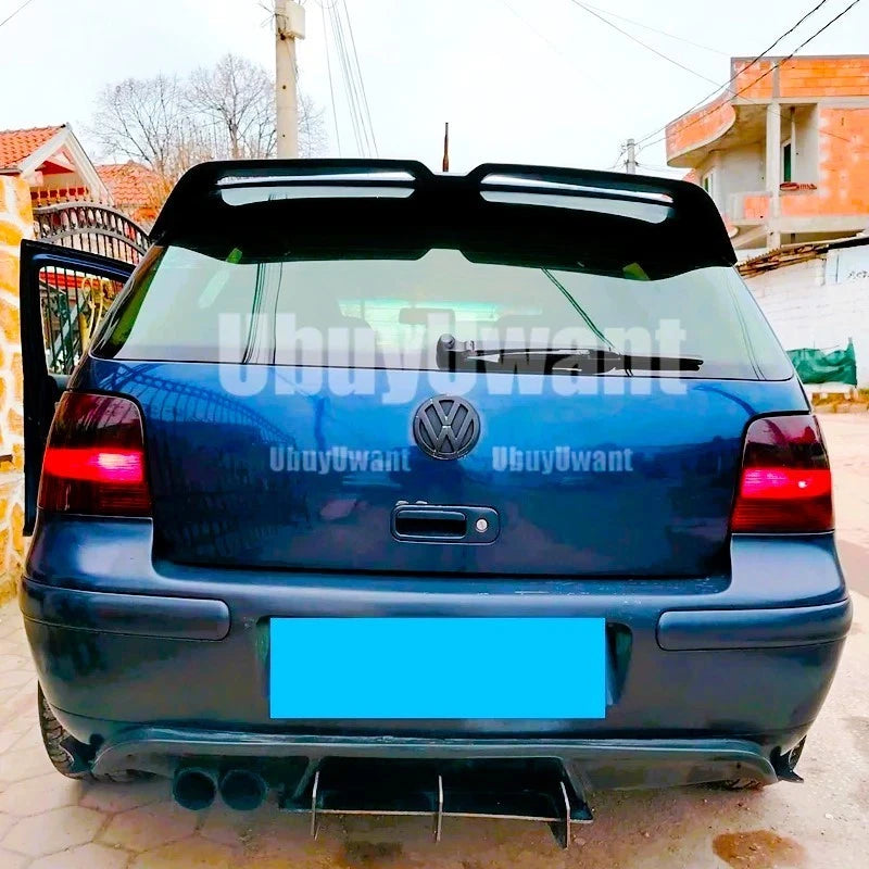VW Golf MK4 GTI R32 R Oettinger Style Gloss Black Rear Roof Spoiler Wing Lip Kit