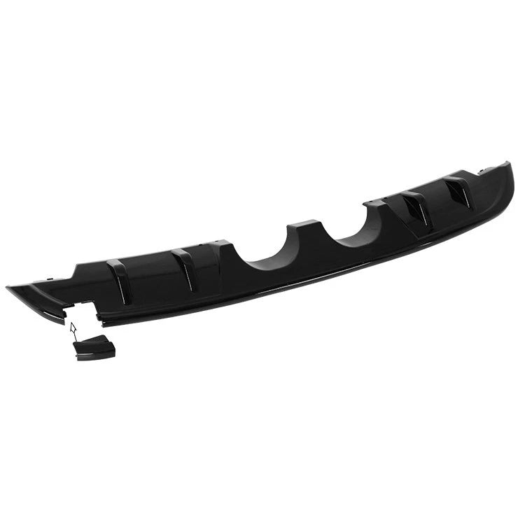 VW Golf R20 Style MK6 Gloss Black Rear Diffuser Lip Valance Spoiler Splitter Kit