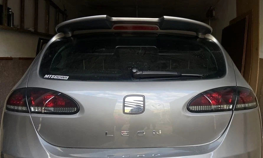 SEAT Leon MK2 1P Facelift Gloss Black Rear Boot Roof Spoiler Wing Lip Kit 09-13