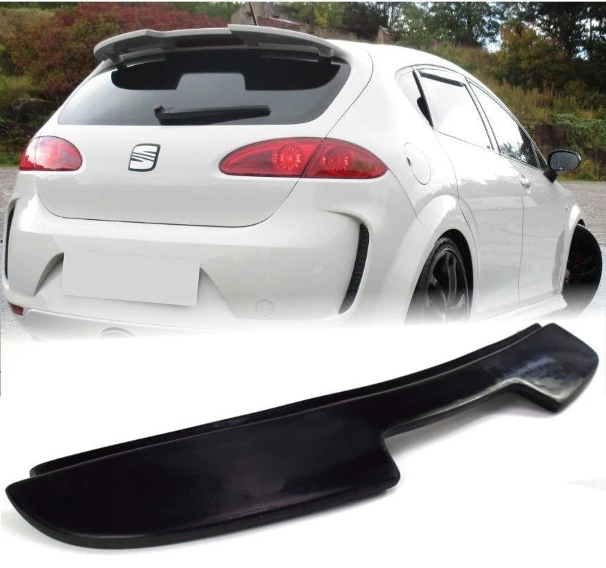 SEAT Leon MK2 1P Facelift Gloss Black Rear Boot Roof Spoiler Wing Lip Kit 09-13