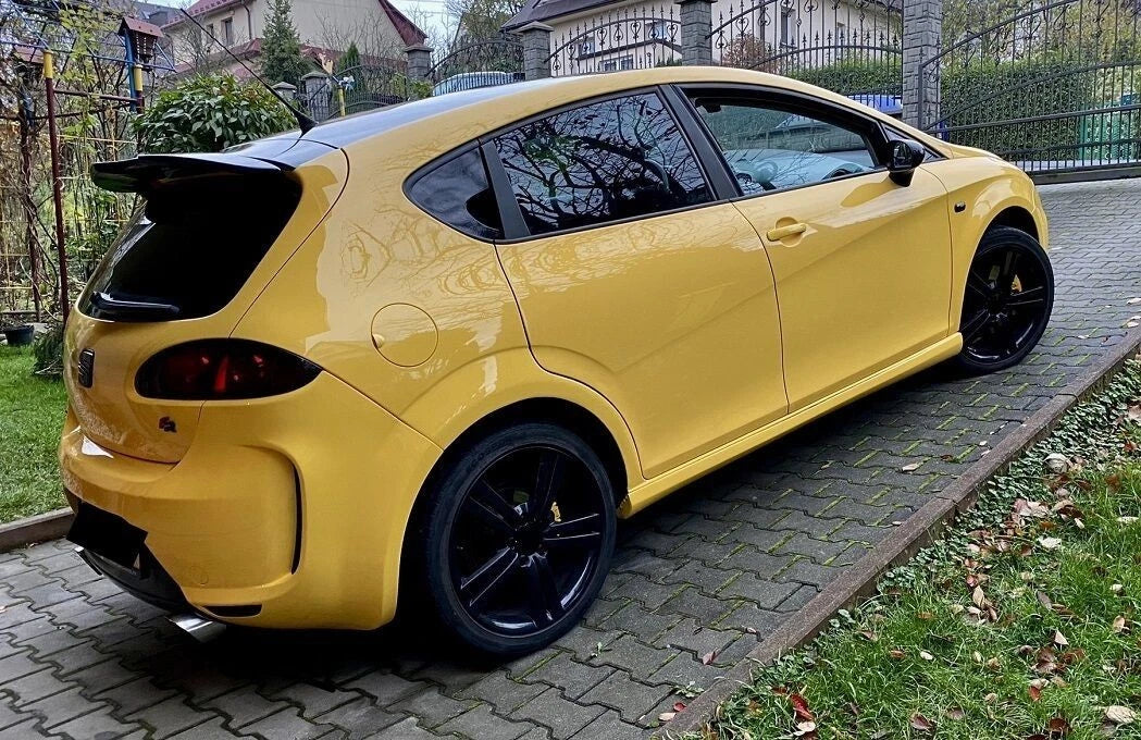 SEAT Leon MK2 1P Facelift Gloss Black Rear Boot Roof Spoiler Wing Lip Kit 09-13