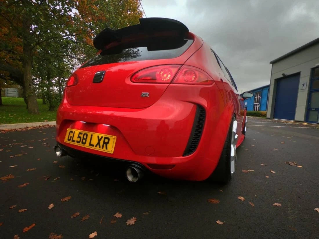 SEAT Leon MK2 1P Facelift Gloss Black Rear Boot Roof Spoiler Wing Lip Kit 09-13
