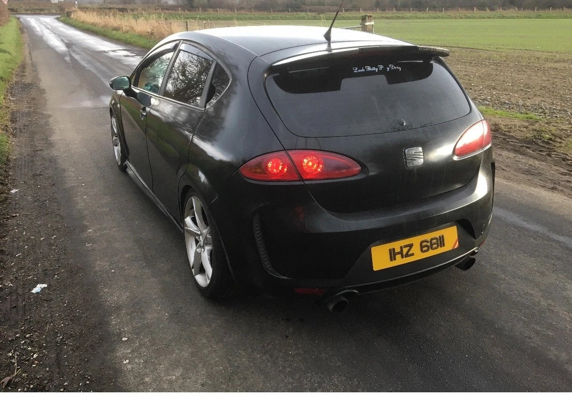 SEAT Leon MK2 1P Facelift Gloss Black Rear Boot Roof Spoiler Wing Lip Kit 09-13