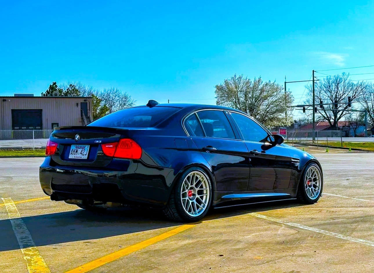BMW 3 Series E90/E92/E93 Gloss Black Side Skirts Extensions Spoiler Splitter Kit