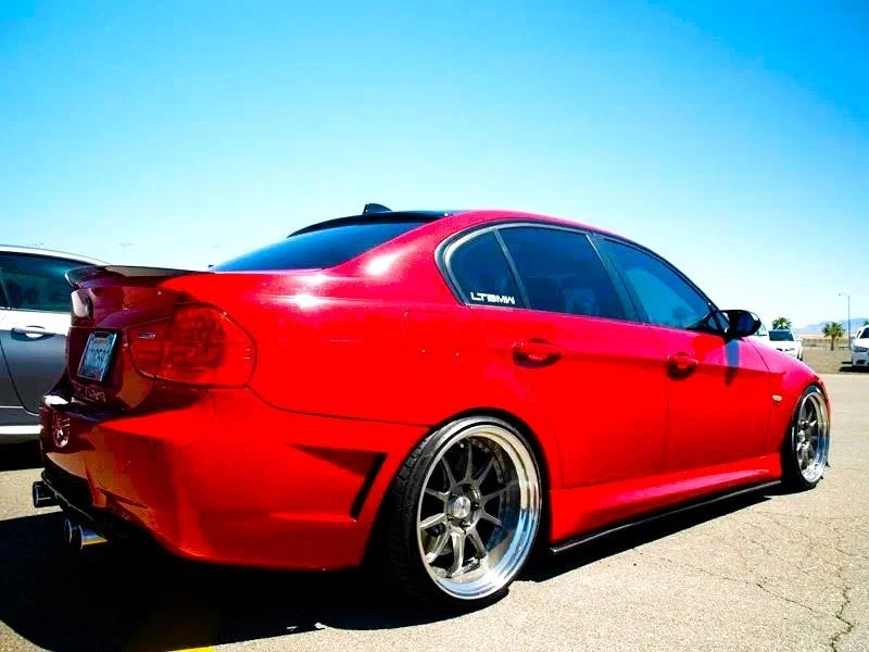 BMW 3 Series E90/E92/E93 Gloss Black Side Skirts Extensions Spoiler Splitter Kit