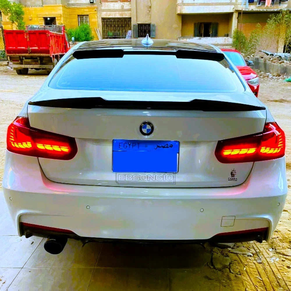 BMW 3 Series M3 F30 Gloss Black Rear Roof Spoiler Window Lip Wing Body Kit 11-18