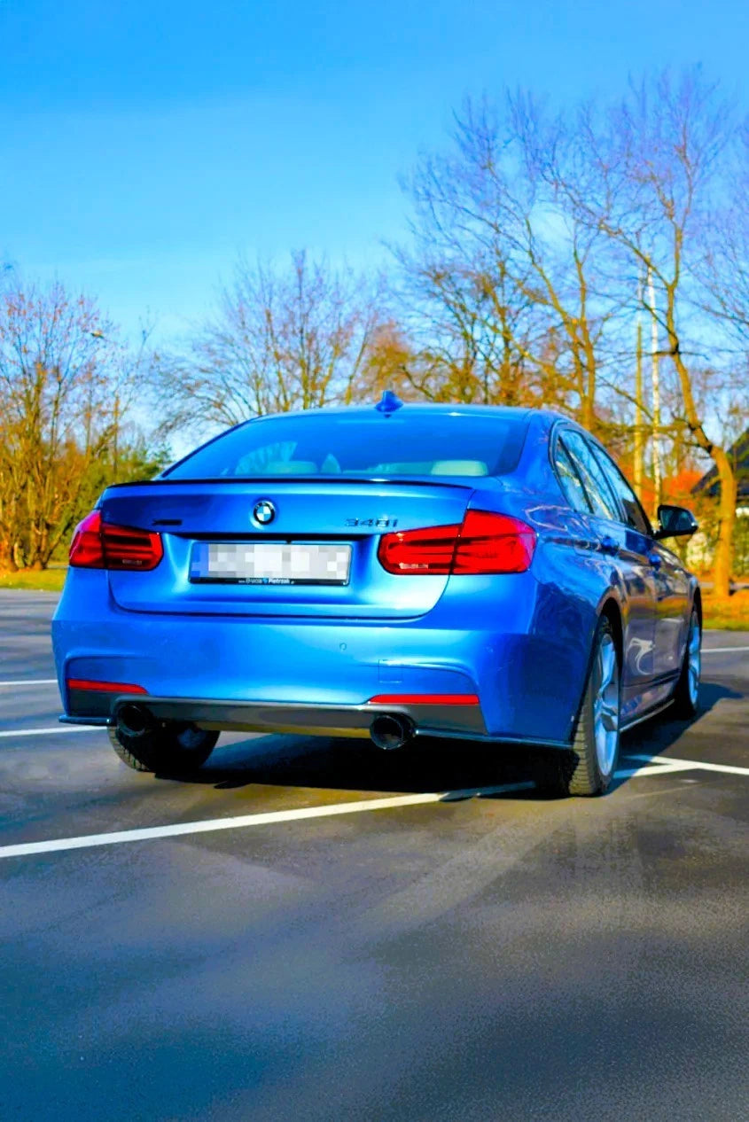 BMW 3 Series M3 F30 Gloss Black Rear Corner Side Spats Diffuser Splitter Bodykit