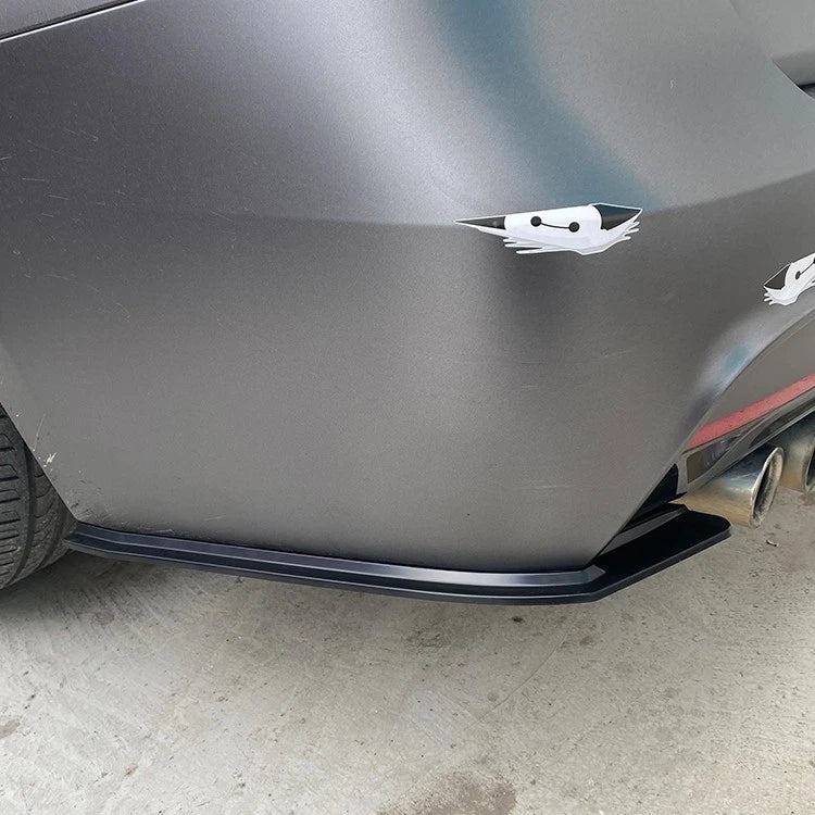 BMW 3 Series M3 F30 Gloss Black Rear Corner Side Spats Diffuser Splitter Bodykit