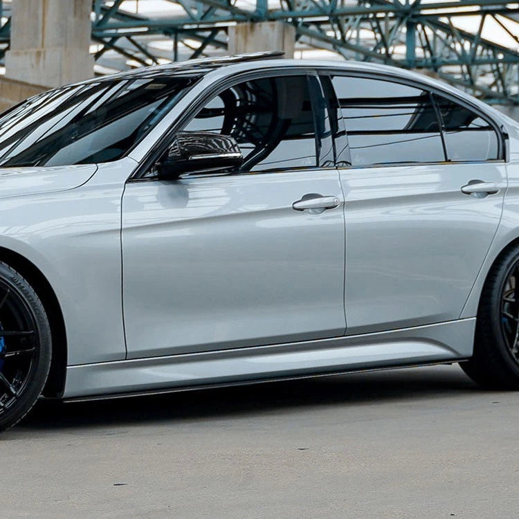 BMW 3 Series F30 F31 Gloss Black Side Skirts Extensions Spoiler Splitter Lip Kit