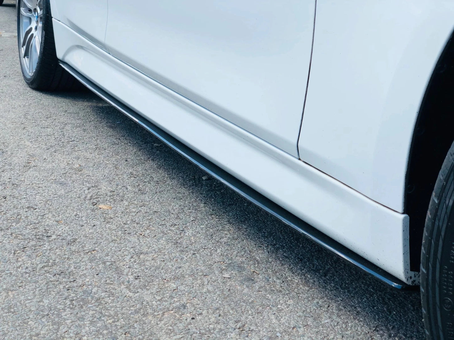 BMW 3 Series F30 F31 Gloss Black Side Skirts Extensions Spoiler Splitter Lip Kit
