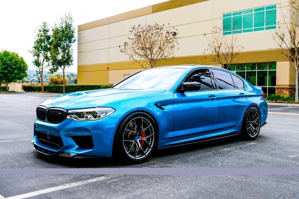 BMW 5 Series G30 G31 Gloss Black Side Skirts Extensions Spoiler Splitter Lip Kit