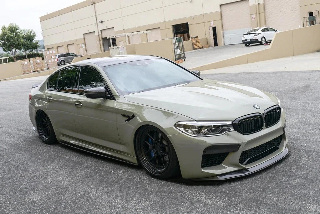 BMW 5 Series G30 G31 Gloss Black Side Skirts Extensions Spoiler Splitter Lip Kit