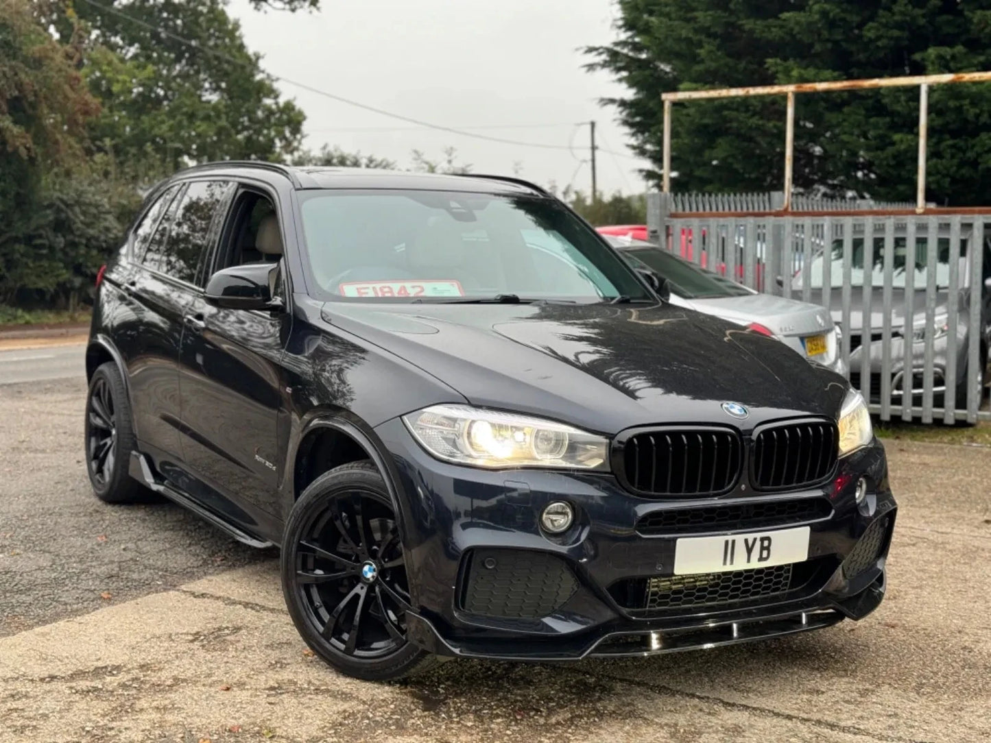 BMW X5 F15 Gloss Black Side Skirts Extensions Spoiler Splitter Lip Bodykit 14-18
