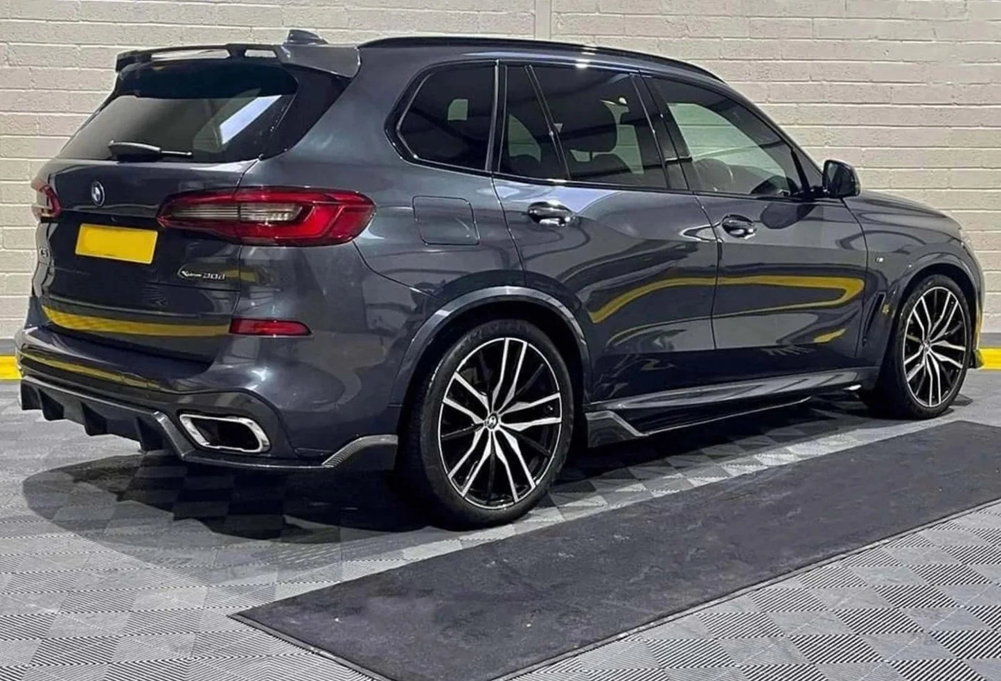 BMW X5 G05 Gloss Black Side Skirts Extensions Spoiler Splitter Lip Bodykit 2018+