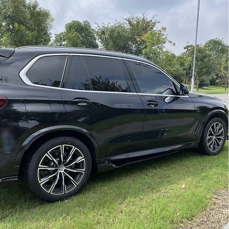 BMW X5 G05 Gloss Black Side Skirts Extensions Spoiler Splitter Lip Bodykit 2018+